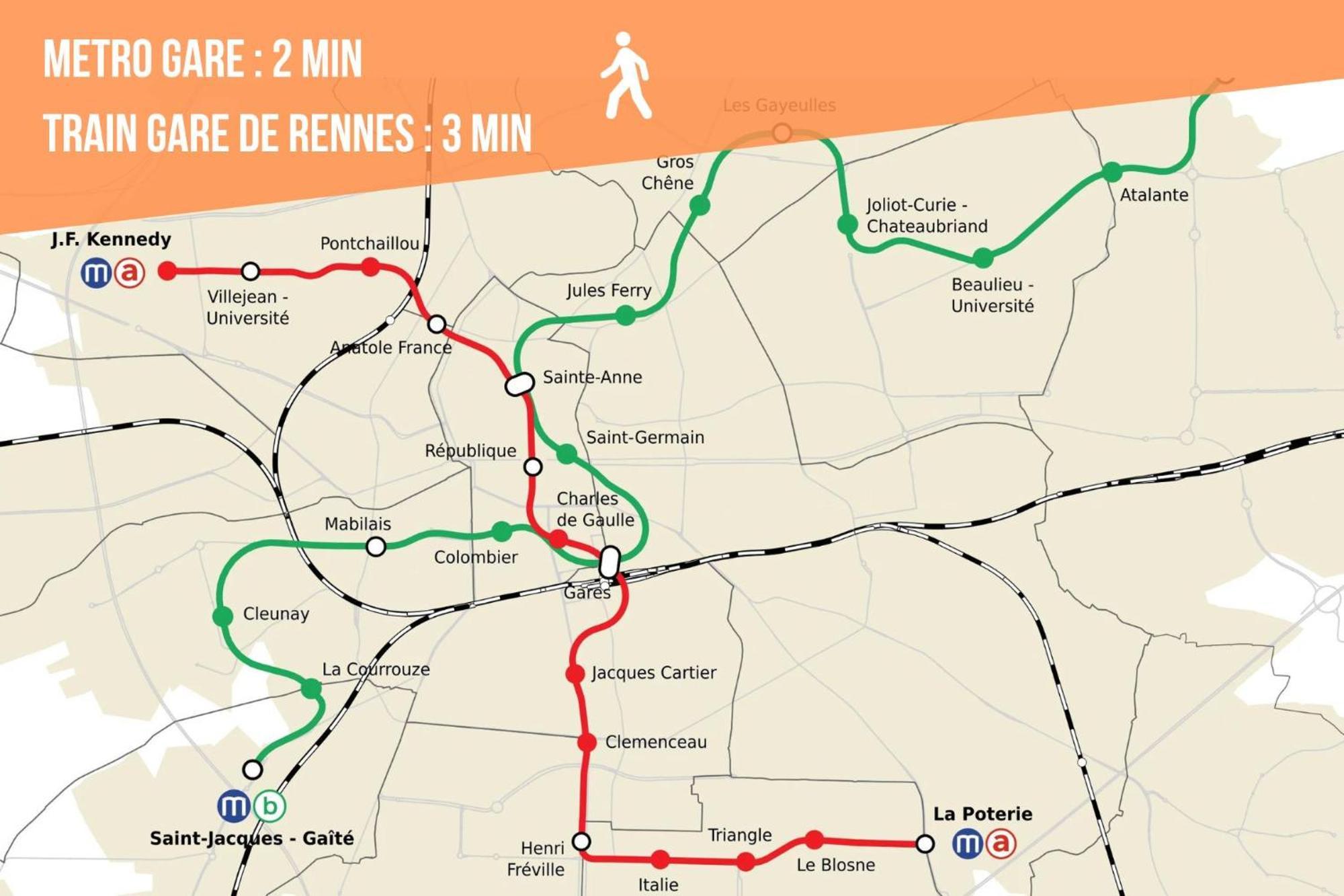 Le Fatsia - Rennes Gare T2 Apartment Ngoại thất bức ảnh